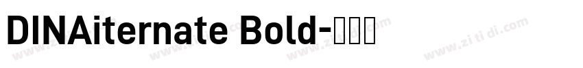 DINAiternate Bold字体转换